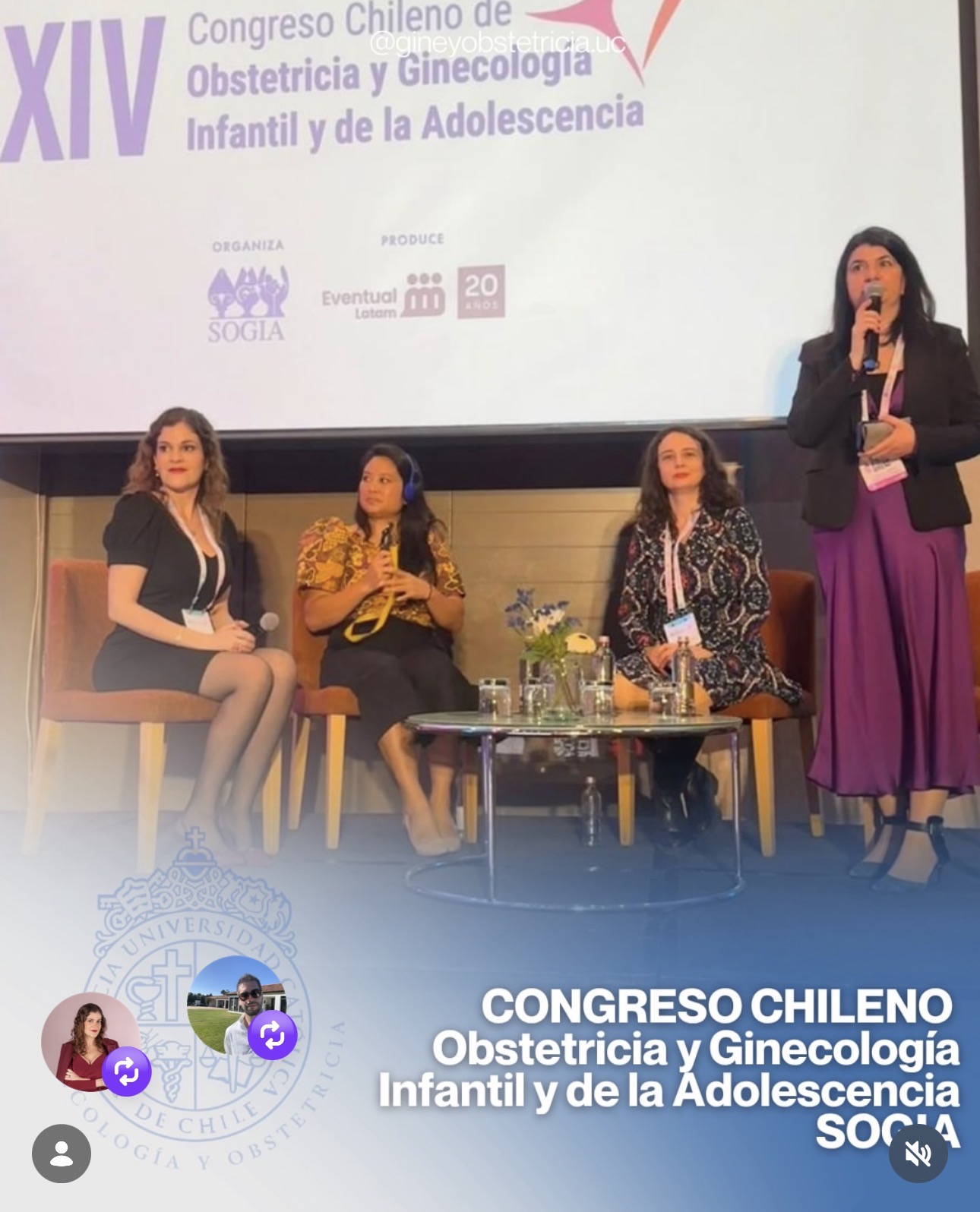 Dra. Camila Bunel presentando en el XIV Congreso SOGIA 2026